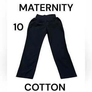 GAP Black MATERNITY Best Girlfriend Pants Trousers Size 10 Pull On